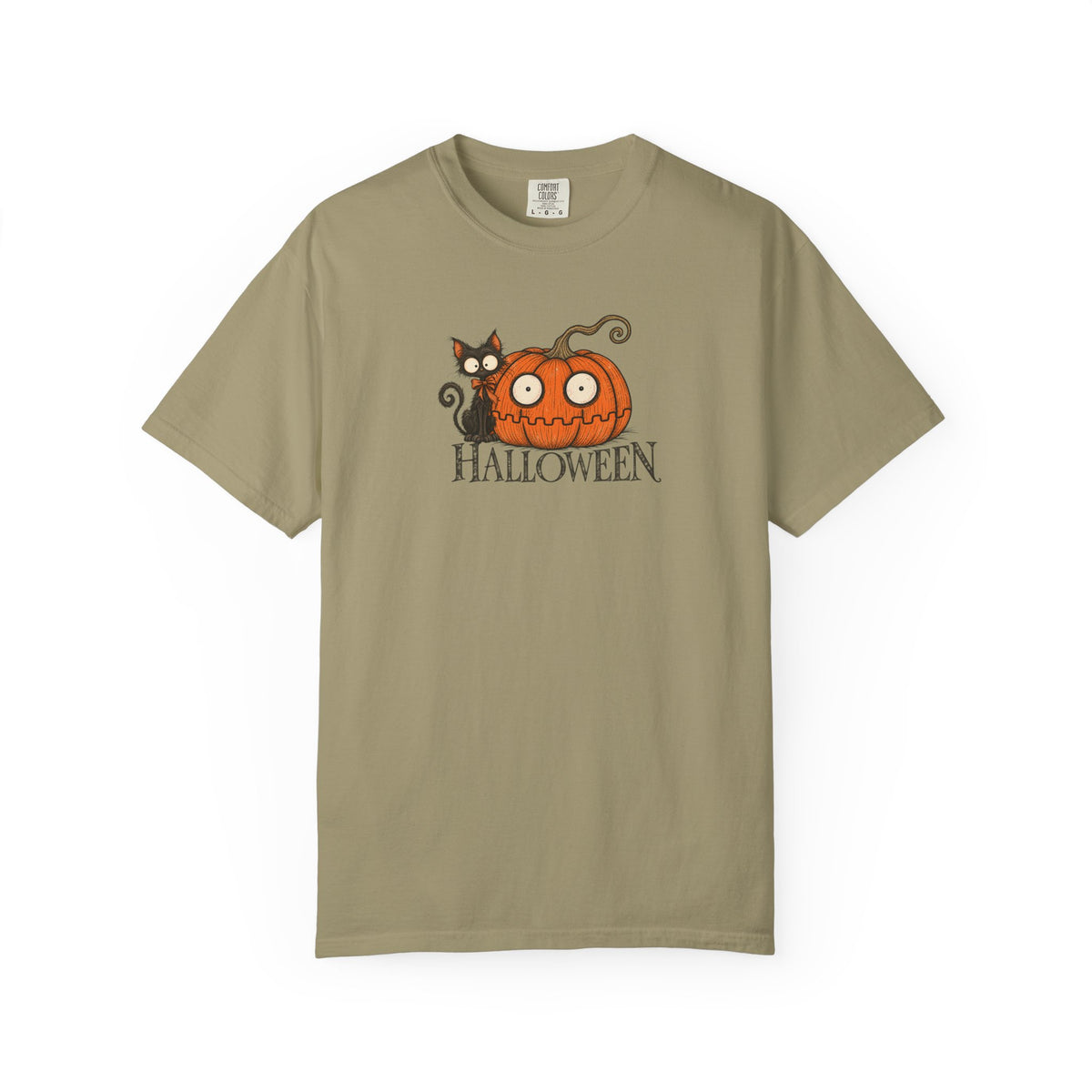 Vintage Halloween Pumpkin Graphic Tee | Comfort Colors 1717 Fall Shirt