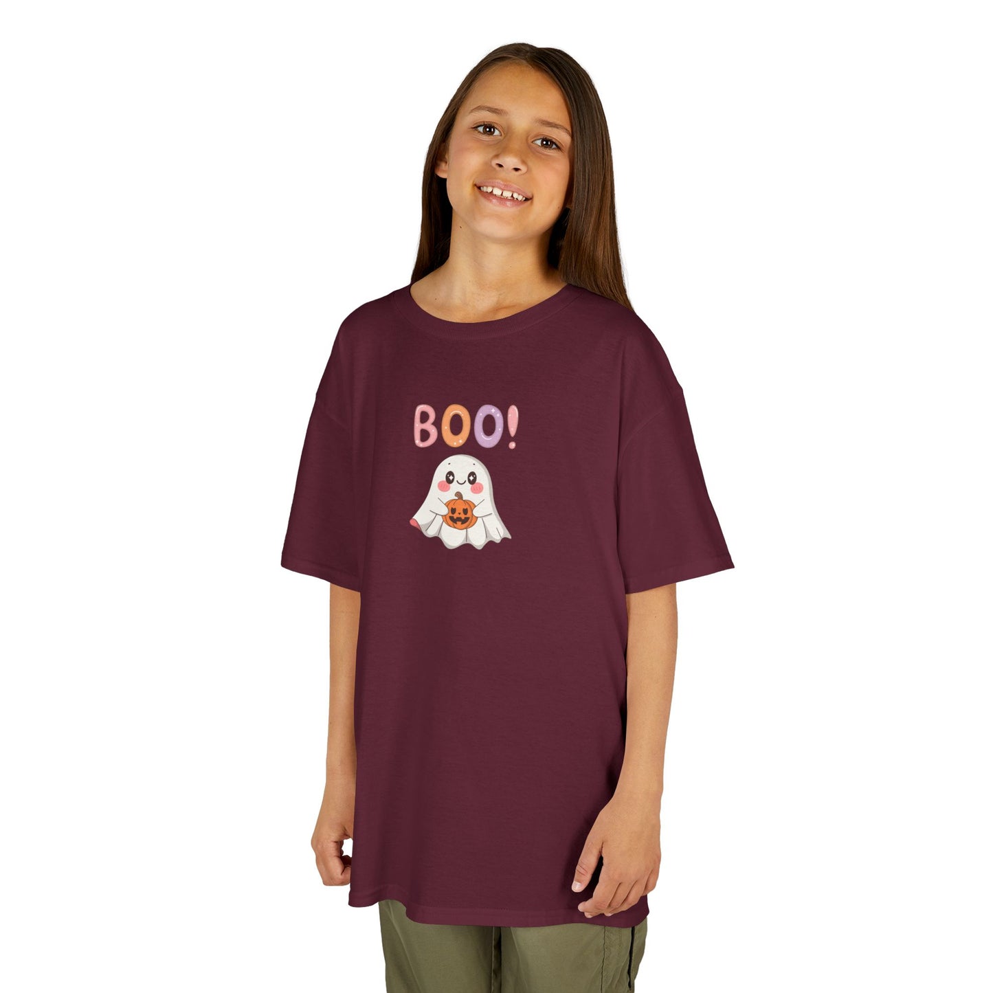 BOO Ghost Kids Halloween T-Shirt