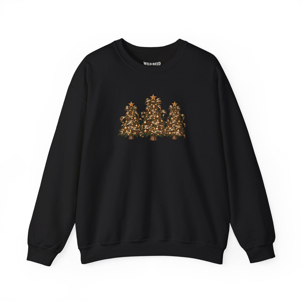 Camo Christmas Trees Sweatshirt | Rustic Holiday Crewneck