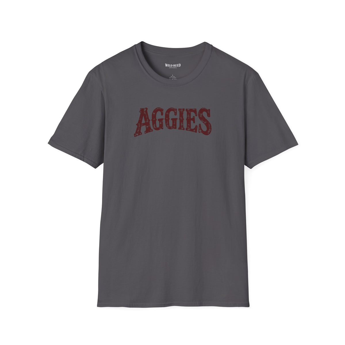 Aggies Vintage Collegiate Graphic Tee | Maroon Game Day Shirt
