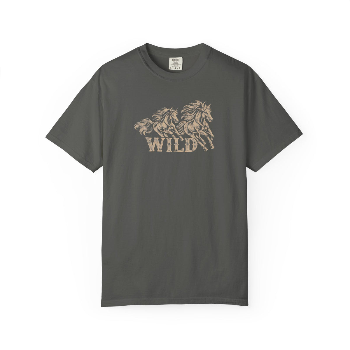 Wild Running Horses Vintage Western Tee