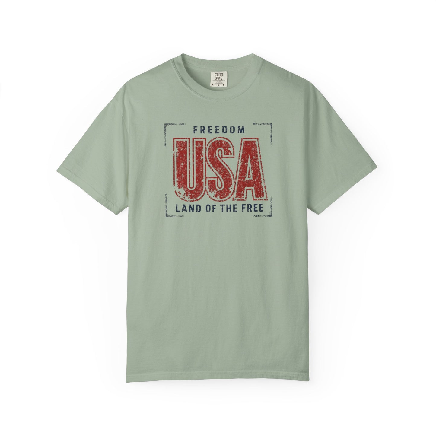USA Freedom Land of the Free Vintage Patriotic T-Shirt