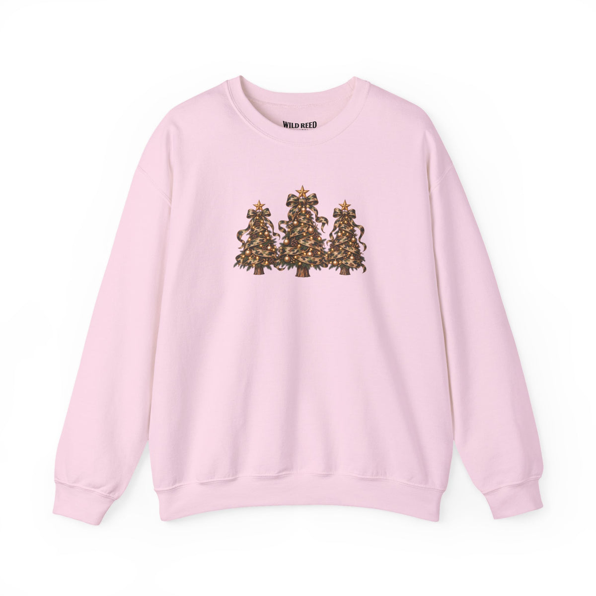 Camo Christmas Trees Sweatshirt | Rustic Holiday Crewneck