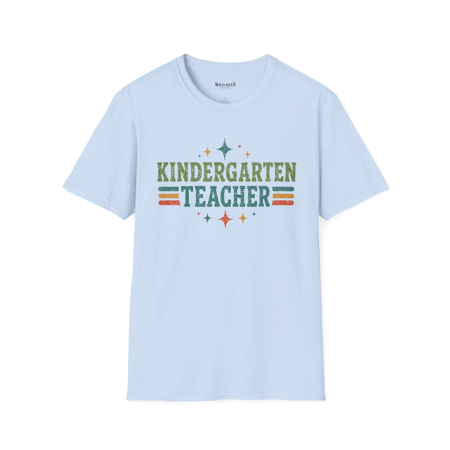 Kindergarten Teacher Shirt | Back to School Teacher Tee | Retro Grade Level Graphic T-Shirt