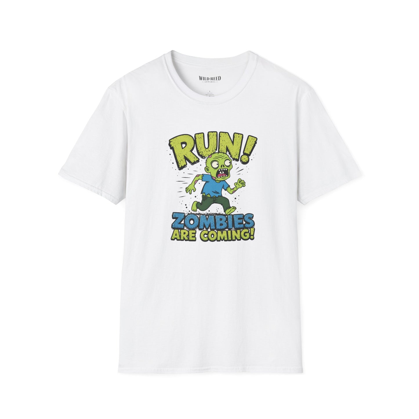 Run! Zombies Are Coming Funny Zombie Graphic Tee