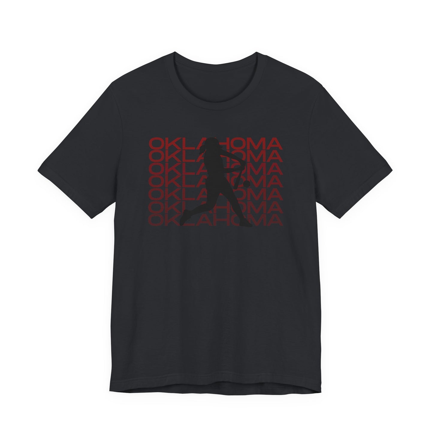 Oklahoma Softball Graphic Tee | Athletic Heather Bella Canvas Shirt | Softball Fan Tee | Game Day Shirt