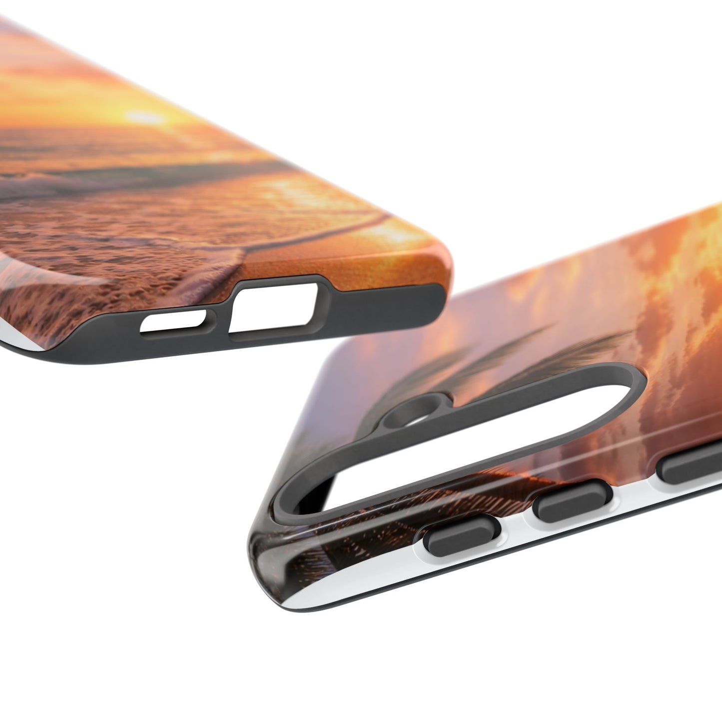 Golden Hour Beach Case — Tropical Palm Sunset Protective Case