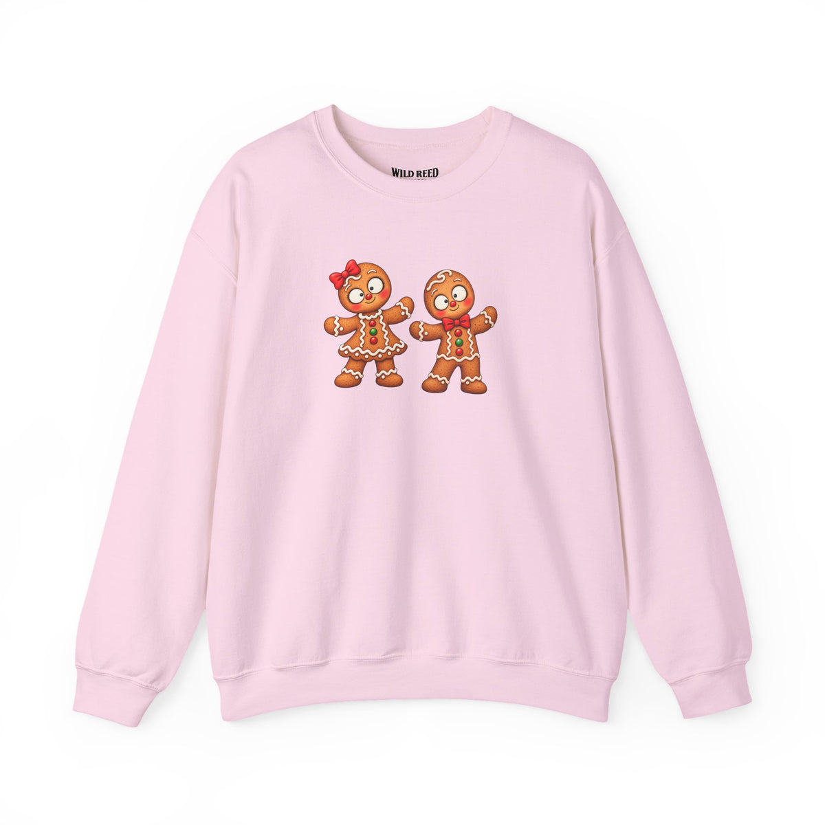Gingerbread Couple Christmas Sweatshirt | Gildan 18000