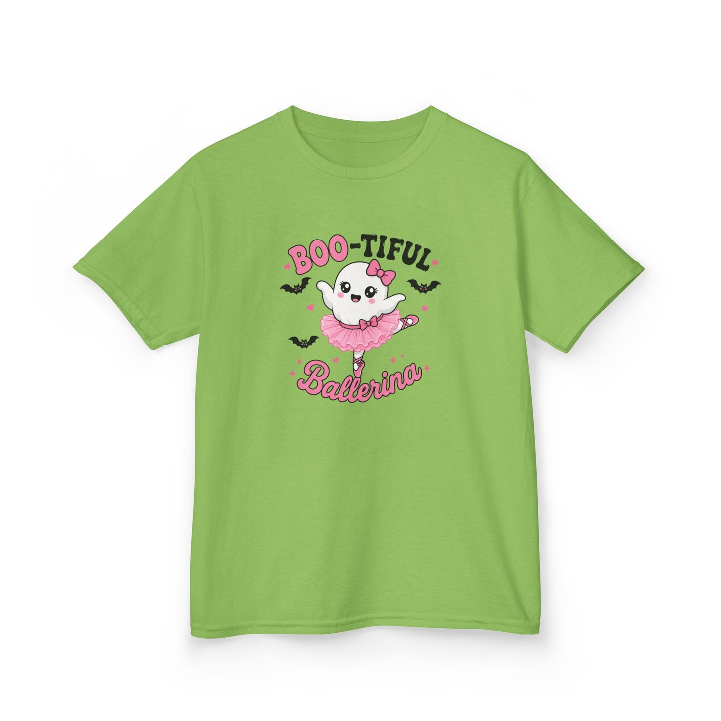 Boo-tiful Ballerina Kids Halloween T-Shirt | Cute Ghost Ballet Tee for Girls