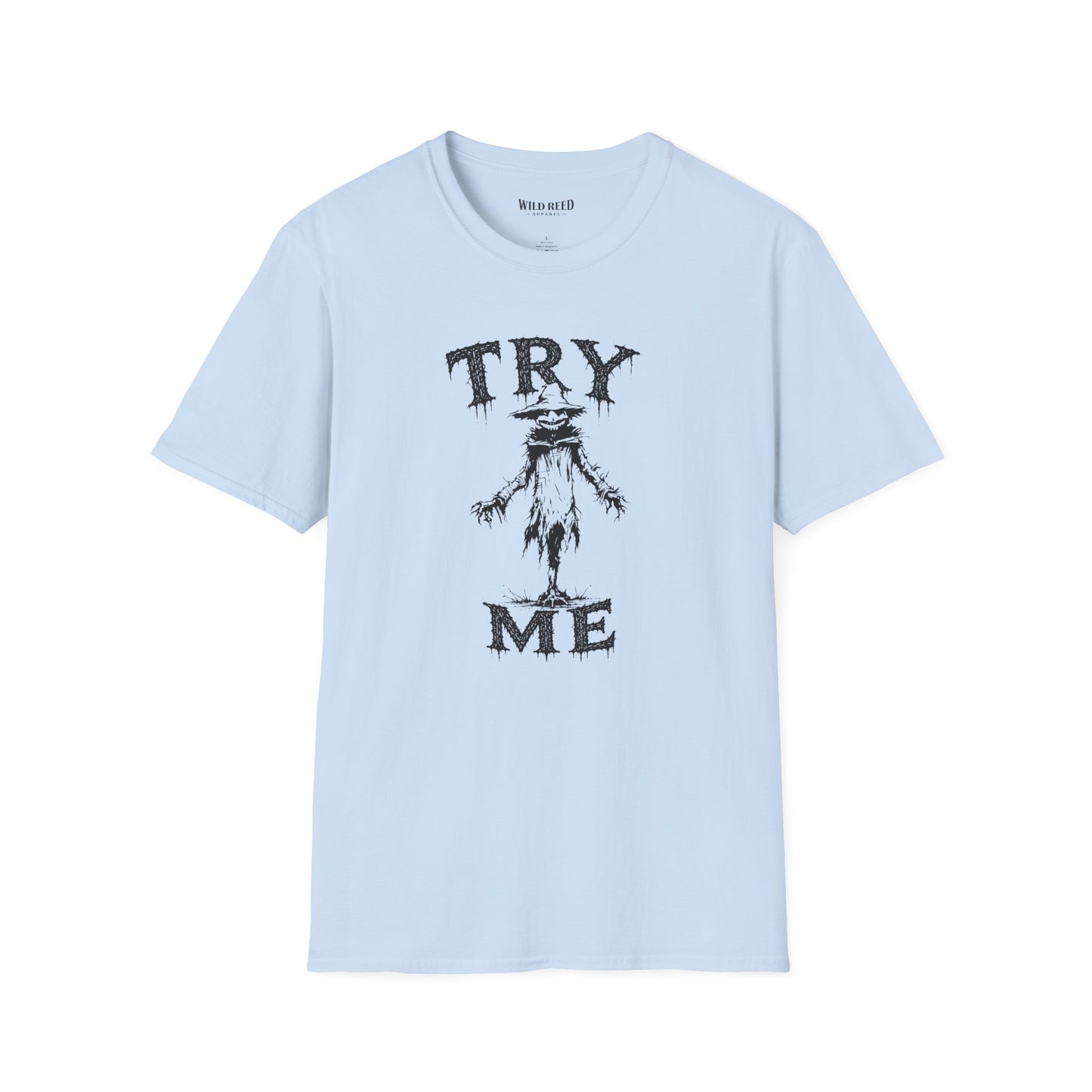 Try Me Creepy Scarecrow Halloween T-Shirt