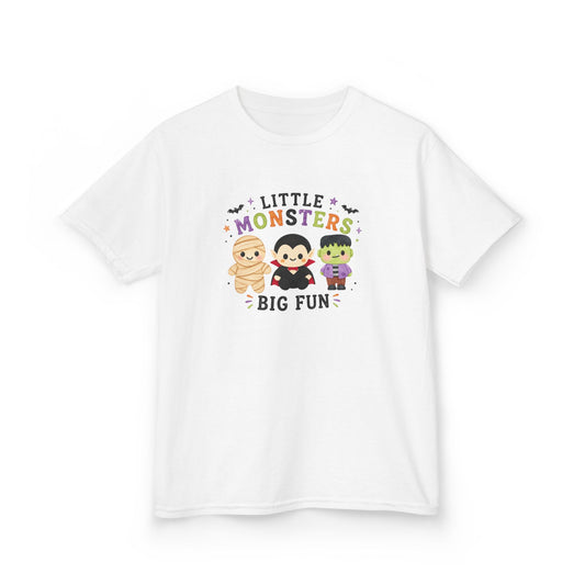Little Monster Big Fun Kids Halloween T-Shirt