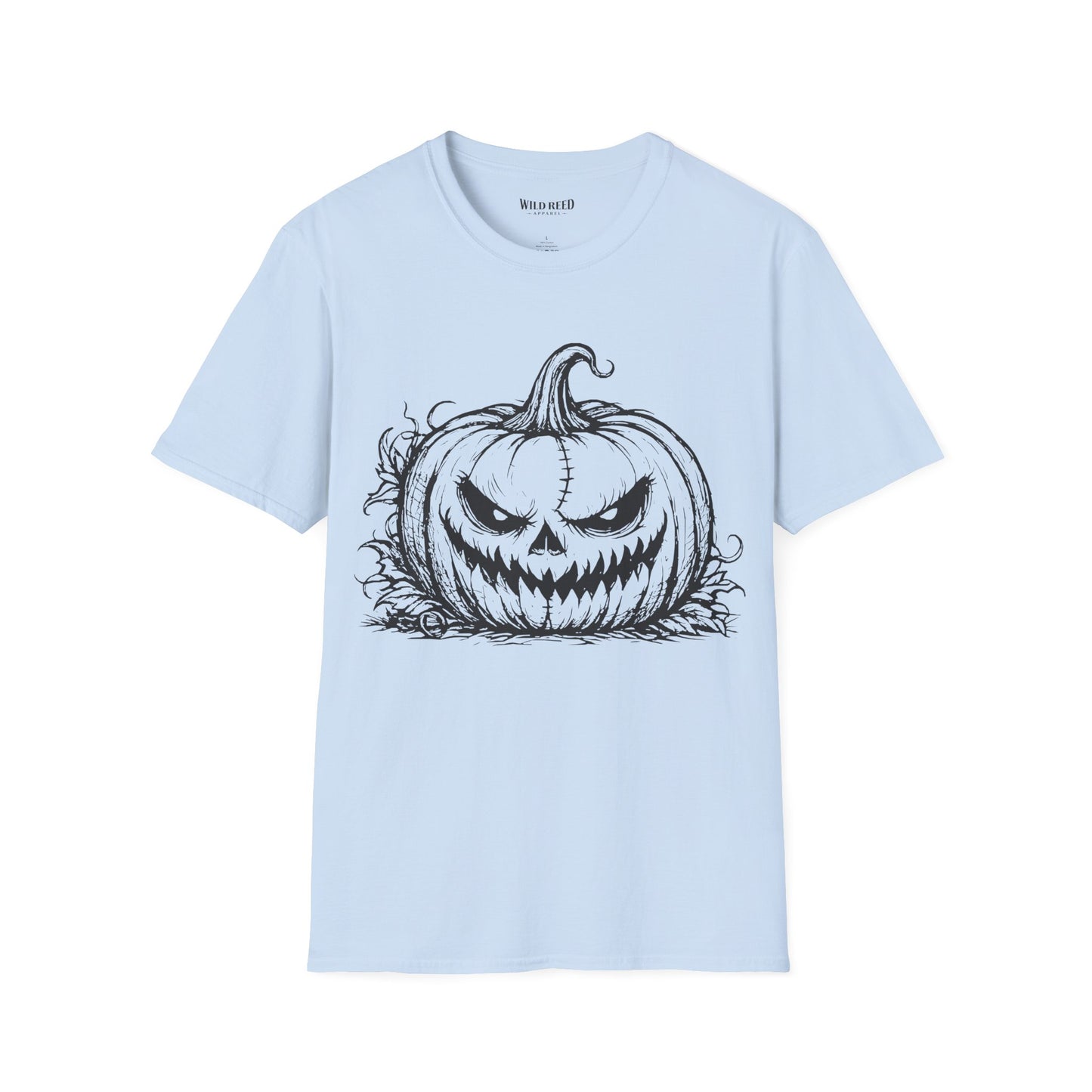 Vintage Sinister Jack O'Lantern Halloween Graphic T-Shirt | Spooky Pumpkin Tee