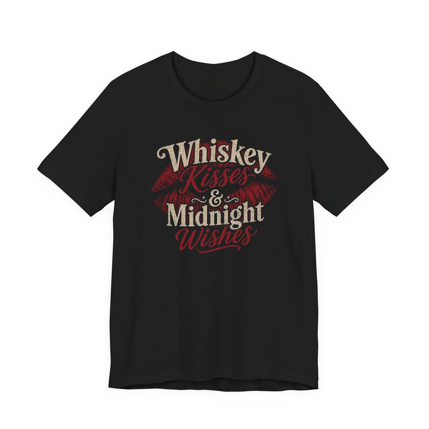 Whiskey Kisses & Midnight Wishes Vintage Graphic Tee