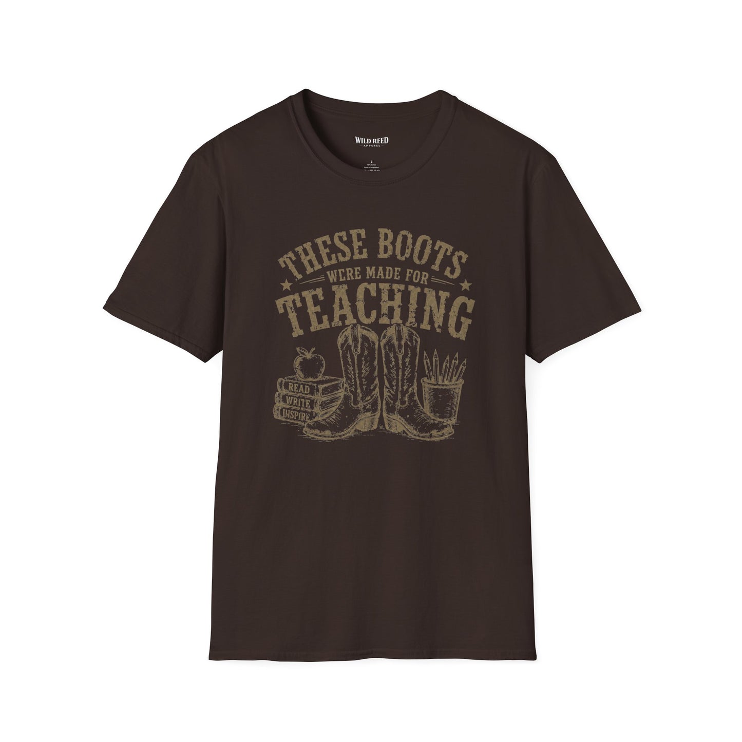 These Boots Were Made for Teaching Shirt | Vintage Western Teacher Tee | Cowgirl Graphic T-Shirt