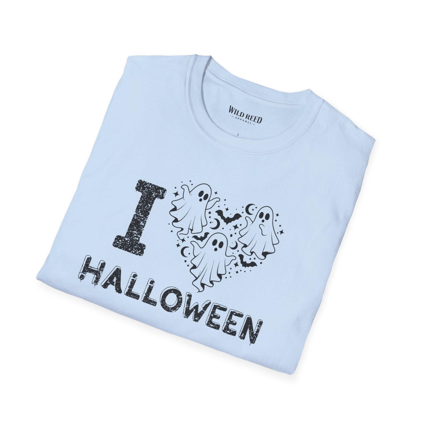 I Love Halloween Ghost Heart T-Shirt