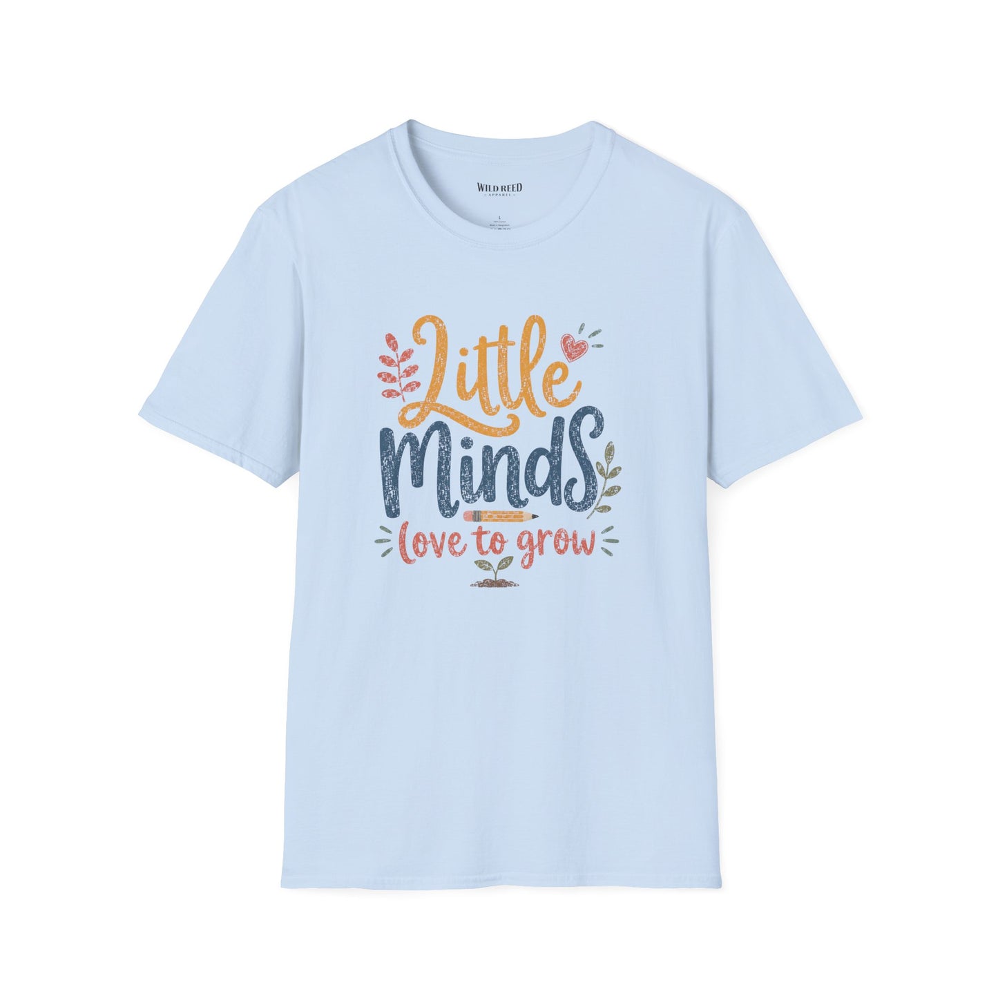 Little Minds Love to Grow Teacher Shirt | Preschool Teacher Tee | Back to School Graphic T-Shirt