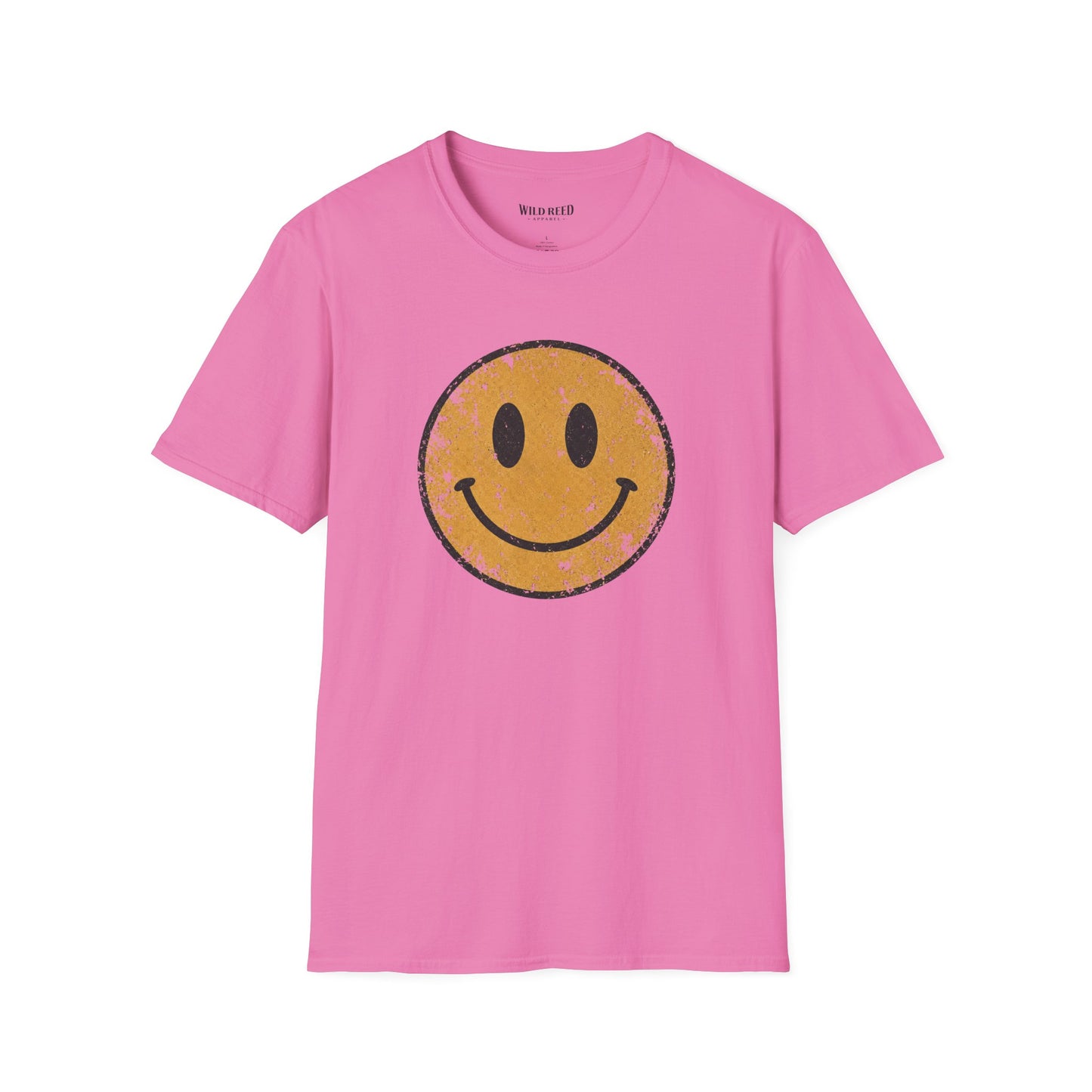 Vintage Distressed Smiley Face Graphic Tee | Retro Happy Face Shirt | Western Boho Aesthetic T-Shirt