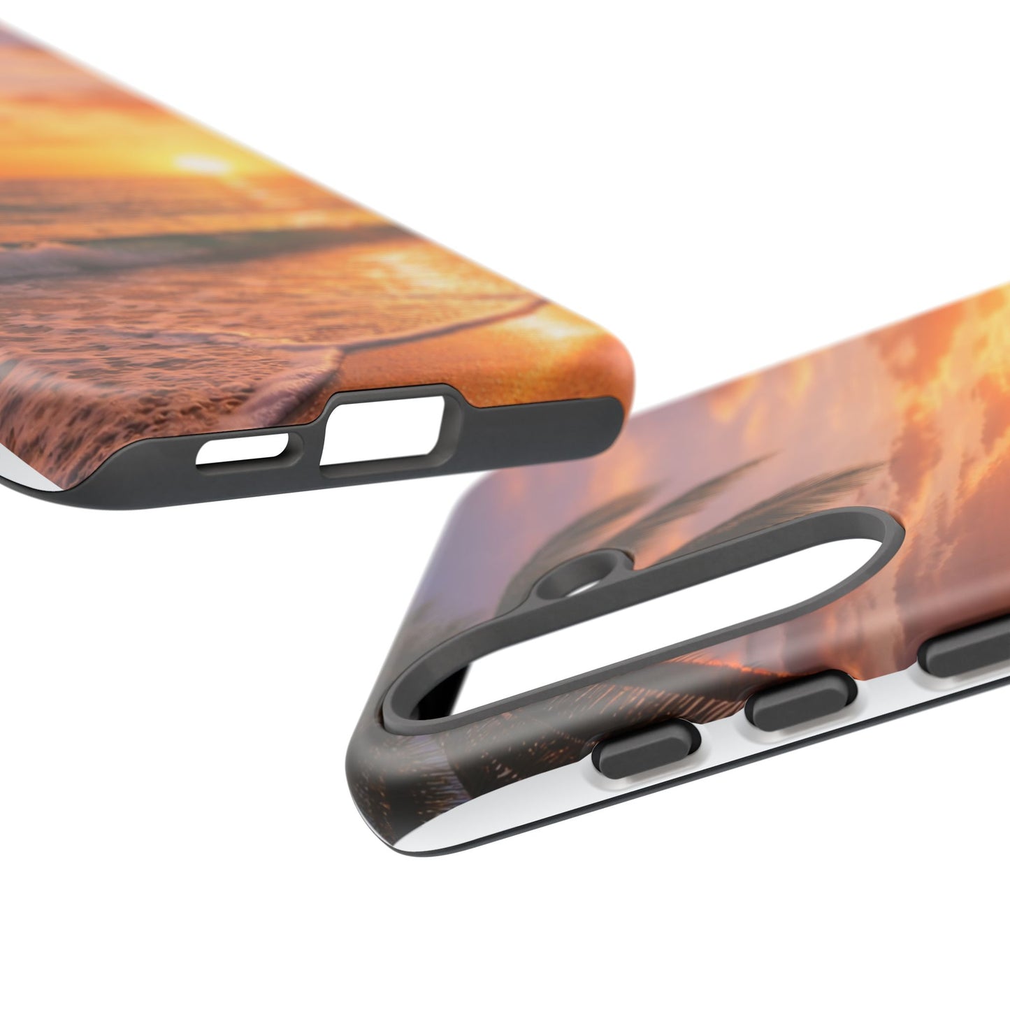 Golden Hour Beach Case — Tropical Palm Sunset Protective Case