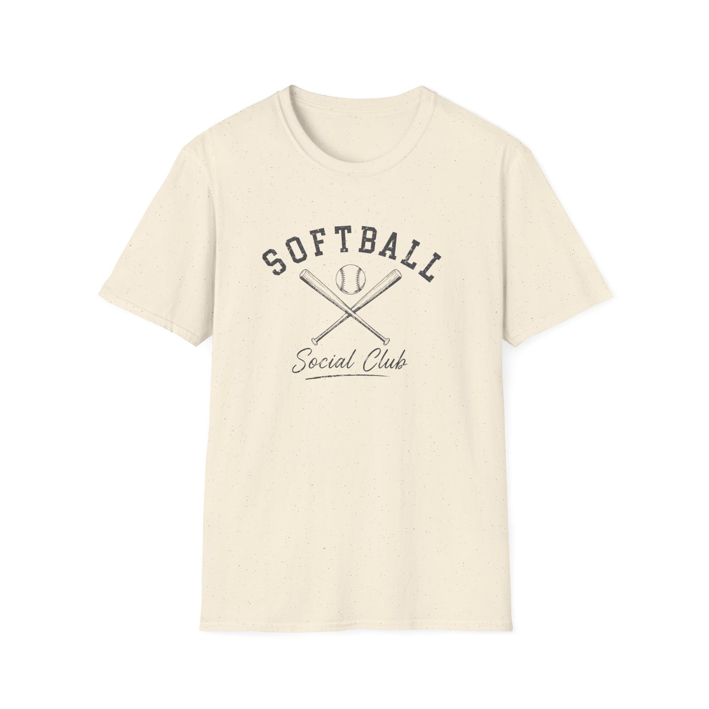 Softball Social Club Graphic Tee | Vintage Athletic Heather Softball Shirt
