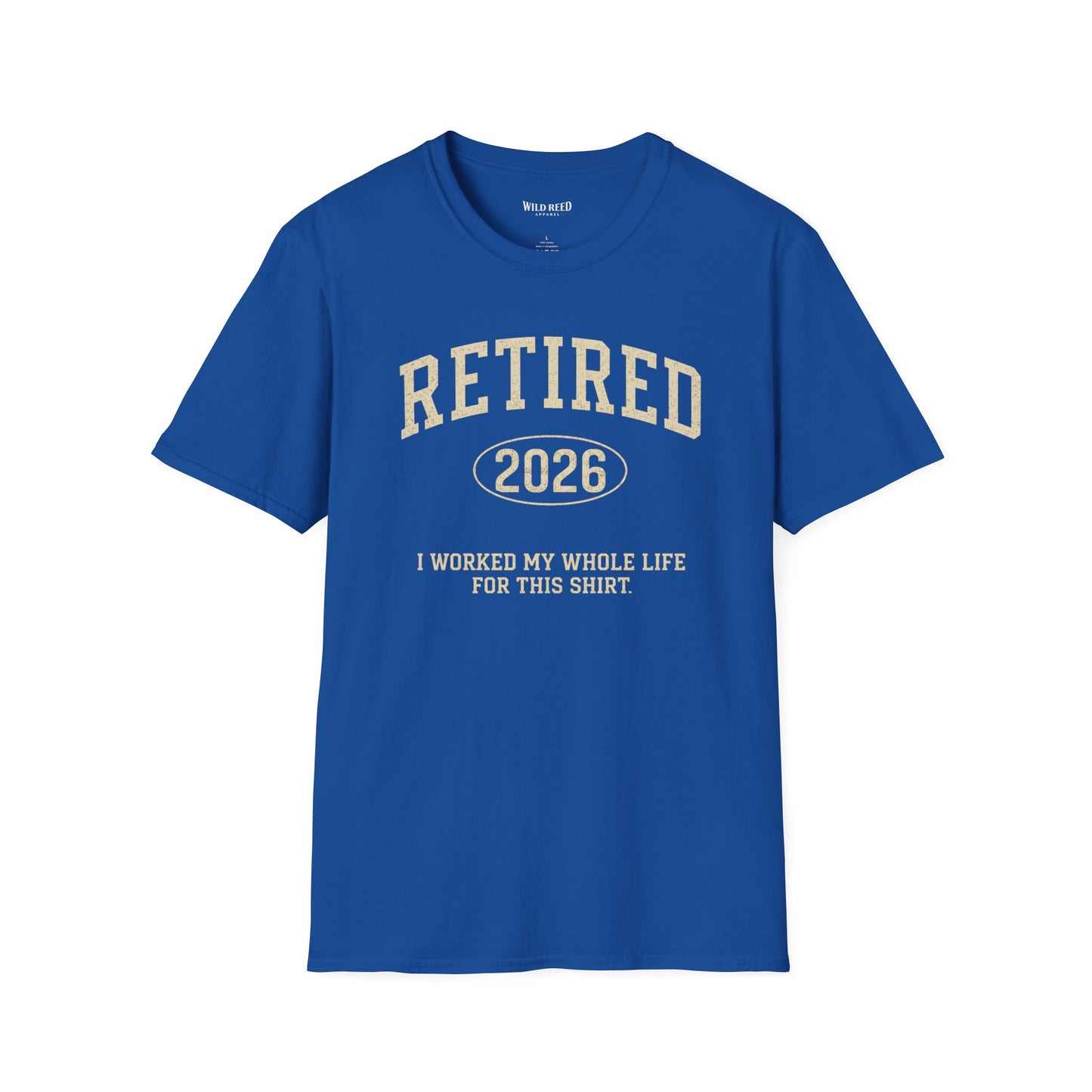Retired Year Shirt, Personalized Retirement Gift, Funny Retirement Shirt, I Worked My Whole Life for This Shirt, Custom Year Tee