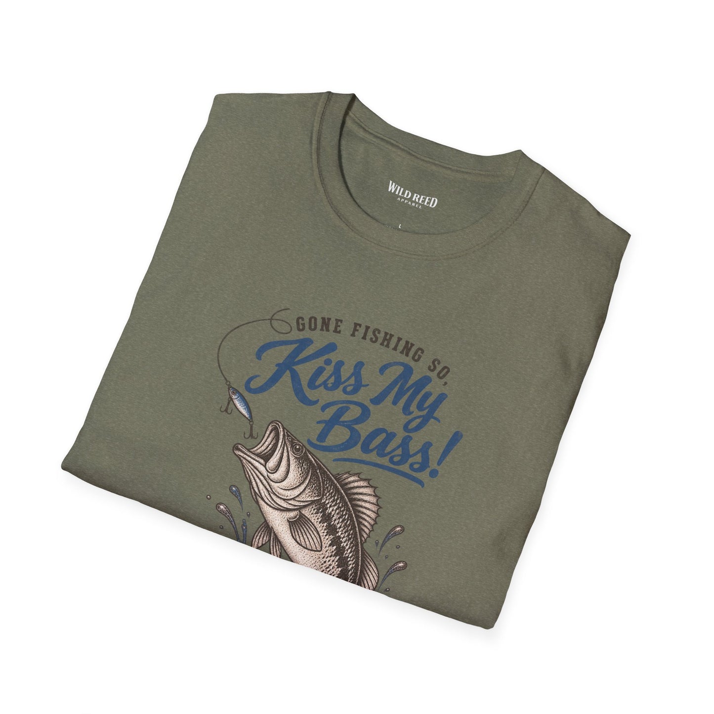 O’Fishally Retired Kiss My Bass Fishing Retirement T-Shirt