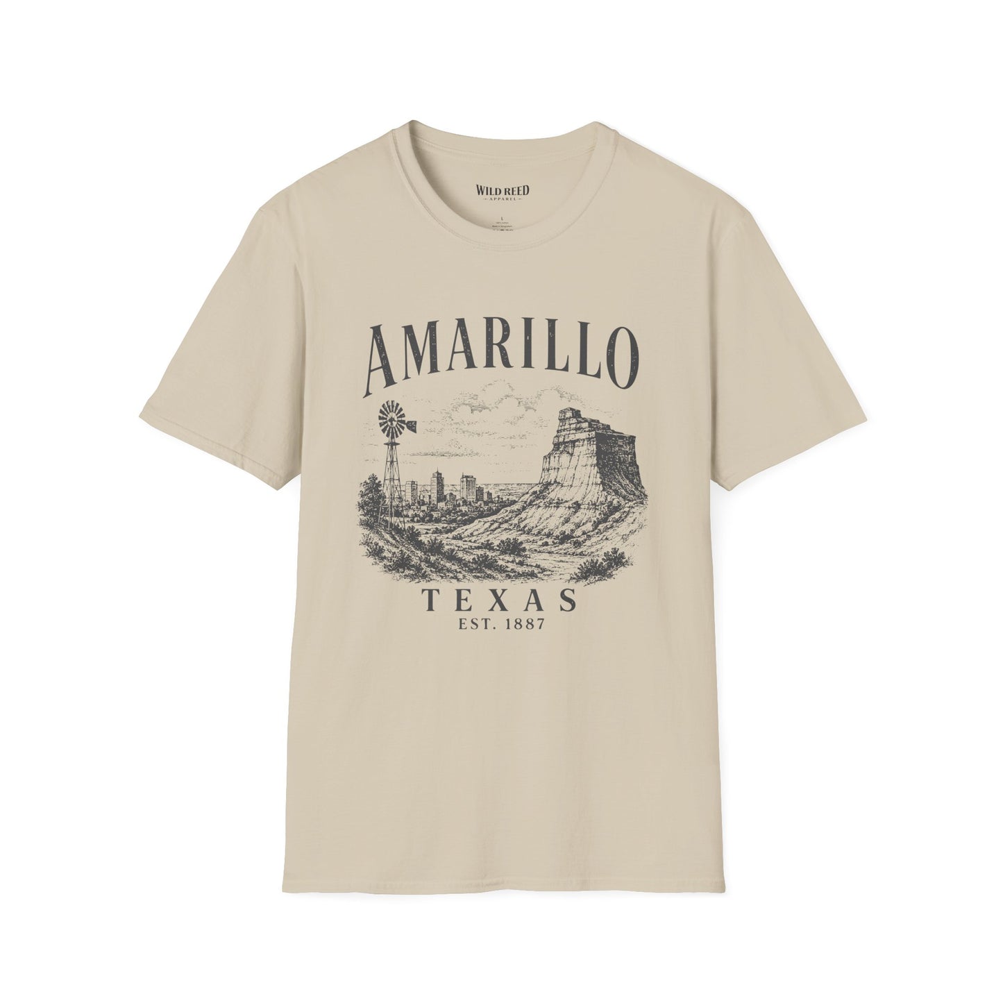 Amarillo Texas Vintage Palo Duro Canyon Graphic T-Shirt | Gildan 64000 Unisex Tee