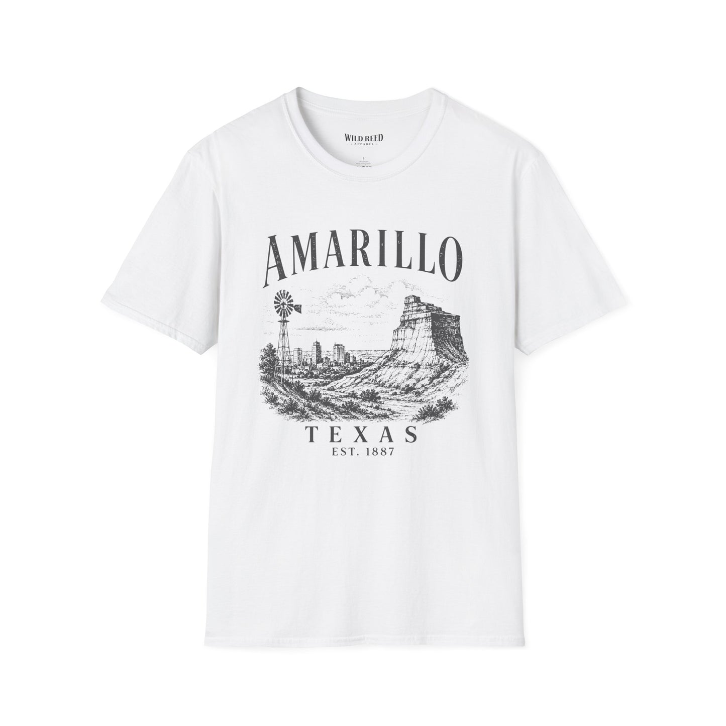 Amarillo Texas Vintage Palo Duro Canyon Graphic T-Shirt | Gildan 64000 Unisex Tee