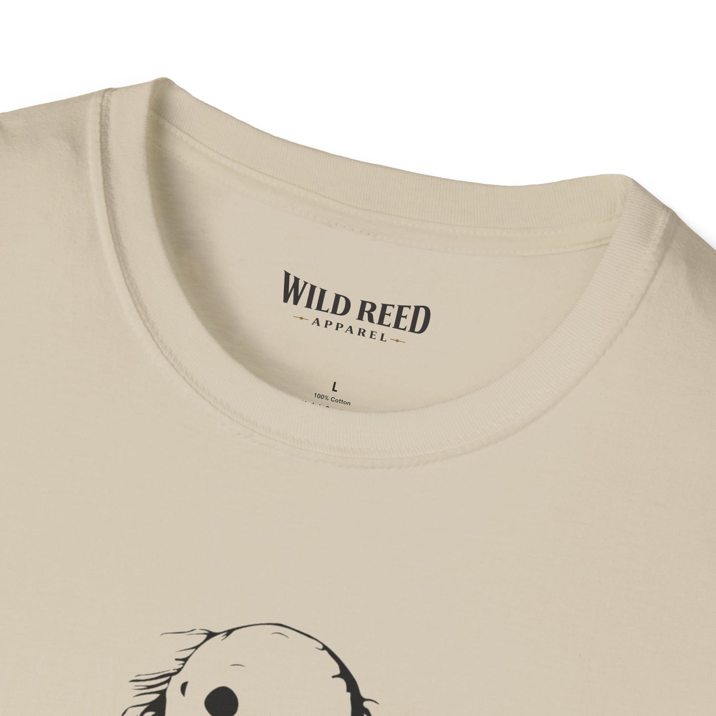 Wild Reed Apparel Creepy Smiley Monster Halloween Shirt | Vintage Horror Graphic Tee