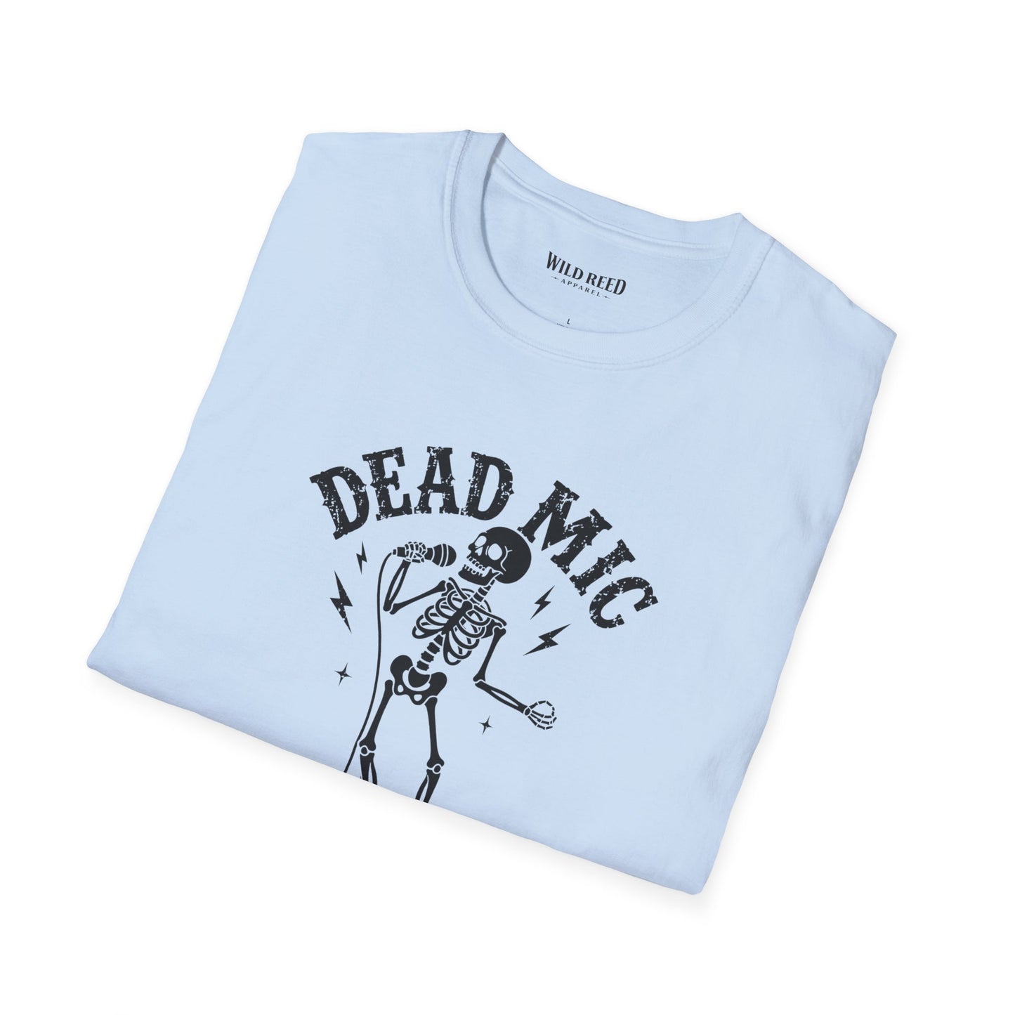 Dead Mic Society Skeleton Halloween T-Shirt