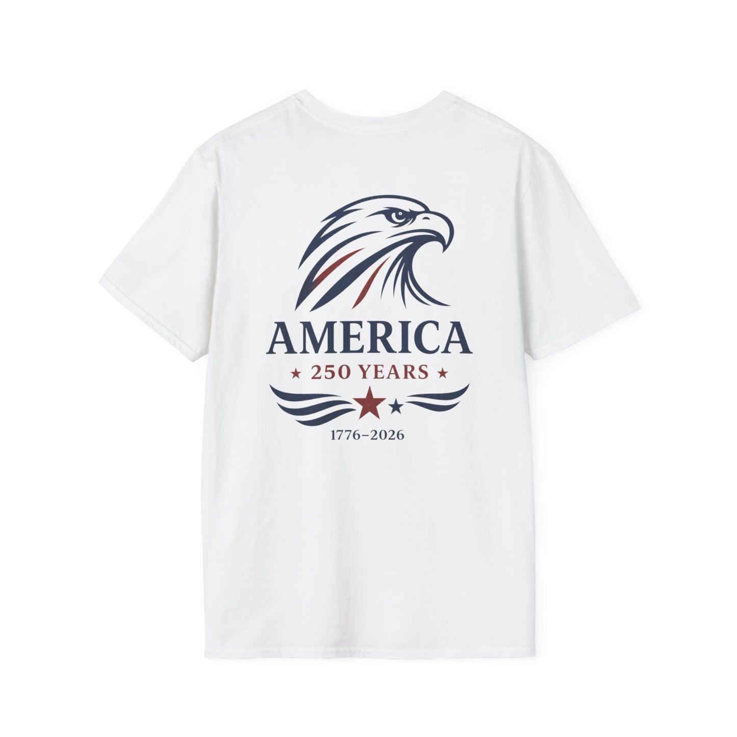 America 250 Years Shirt, Eagle Front & Back Graphic Tee, 1776 2026 Patriotic Shirt, Vintage USA 4th of July Tee