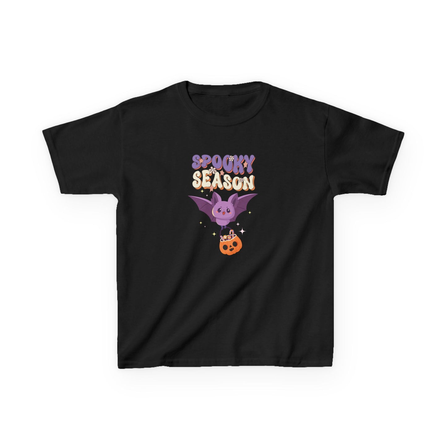Spooky Season Bat Kids Halloween T-Shirt
