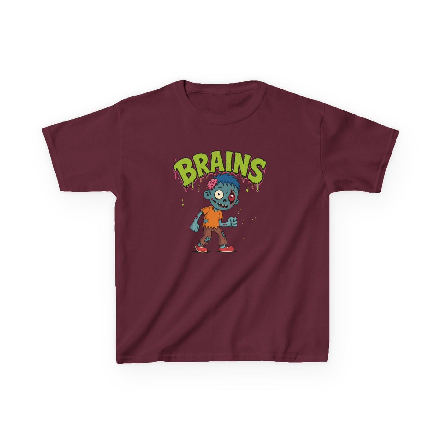 Brains Zombie Kids Halloween T-Shirt