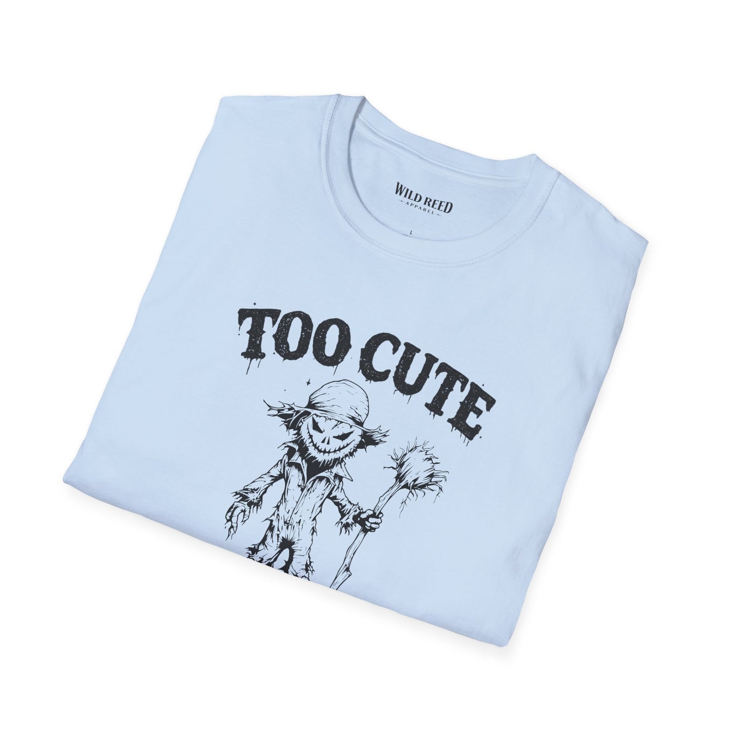 Too Cute to Be Spooked Scarecrow Halloween T-Shirt