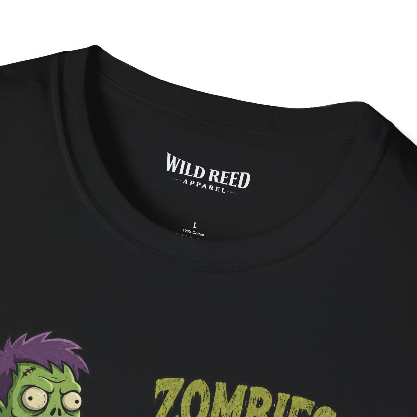 Zombies Eat Brains You’re Safe Funny Zombie Graphic Tee