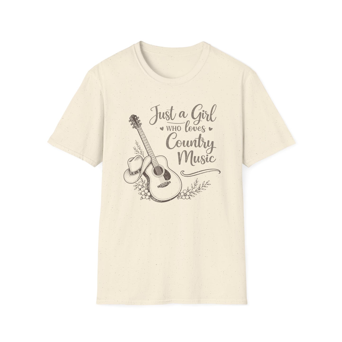 Wild Reed Apparel Just a Girl Who Loves Country Music Graphic Tee | Country Music Festival Shirt