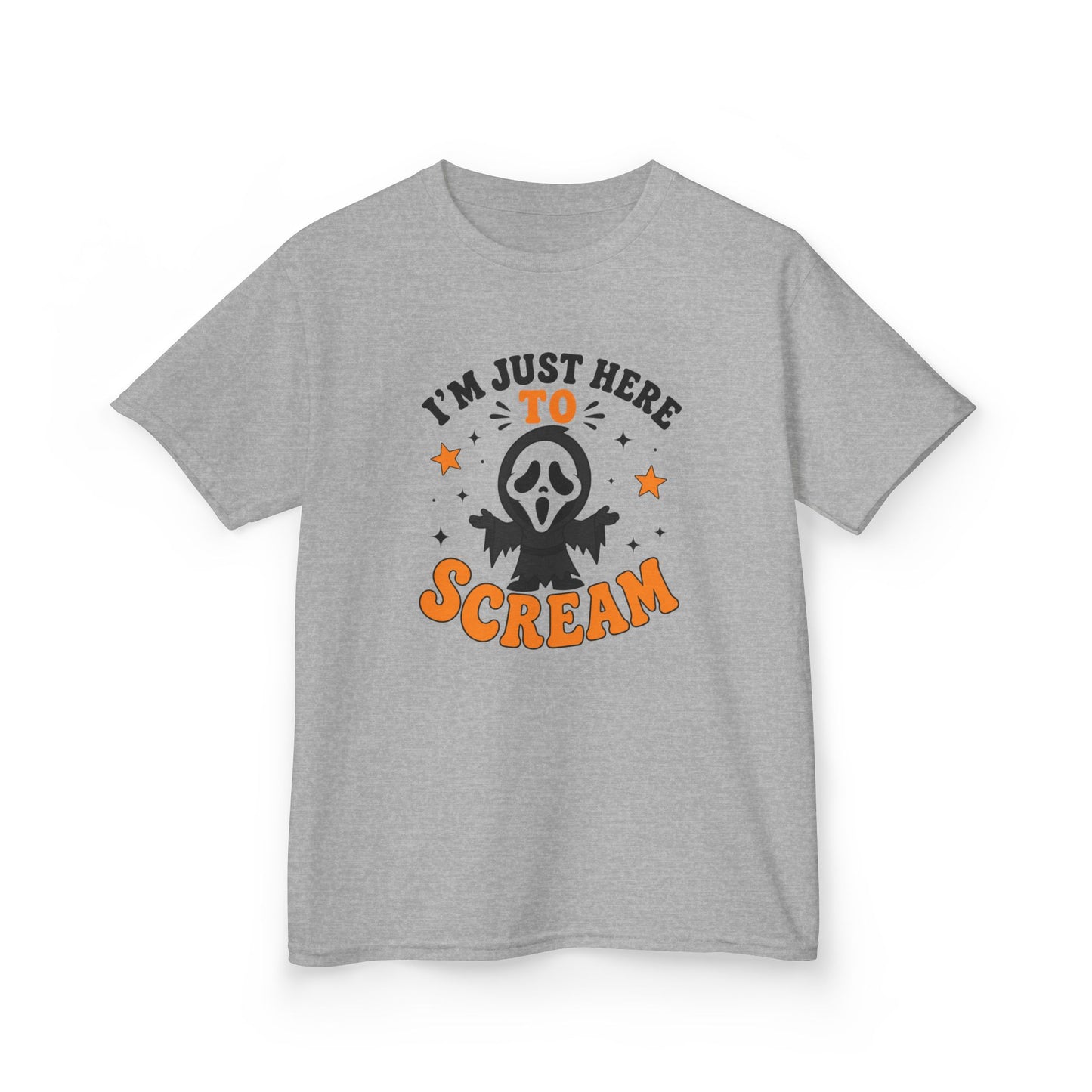 I'm Just Here to Scream Kids Shirt