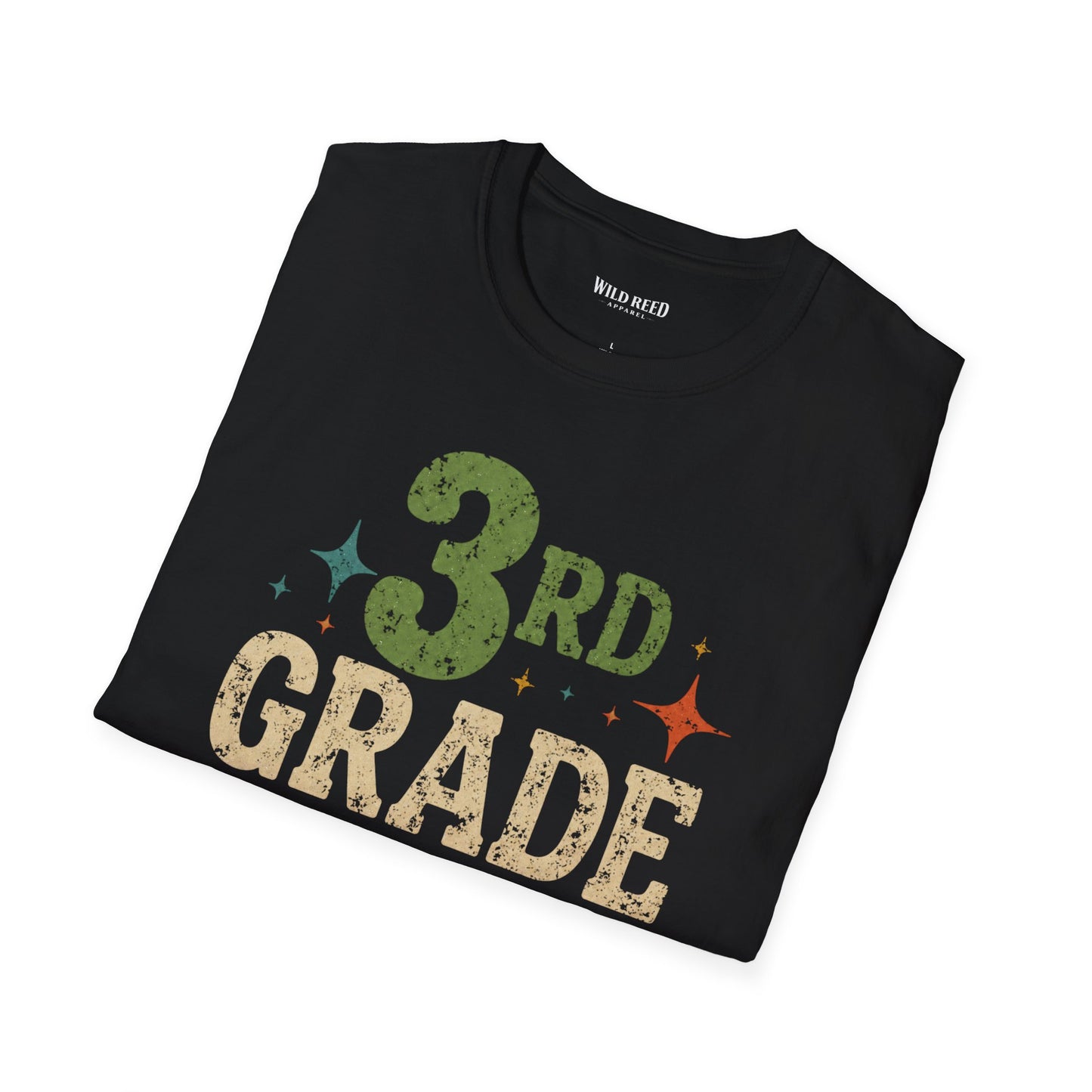3rd Grade Teacher Shirt | Back to School Teacher Tee | Retro Grade Level Graphic T-Shirt
