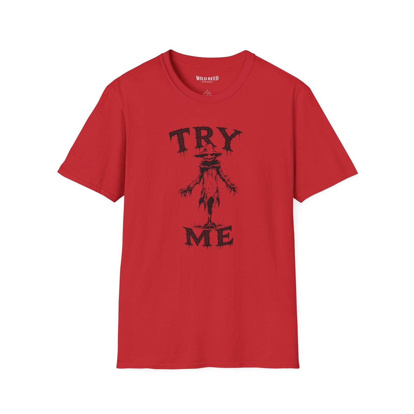 Try Me Creepy Scarecrow Halloween T-Shirt