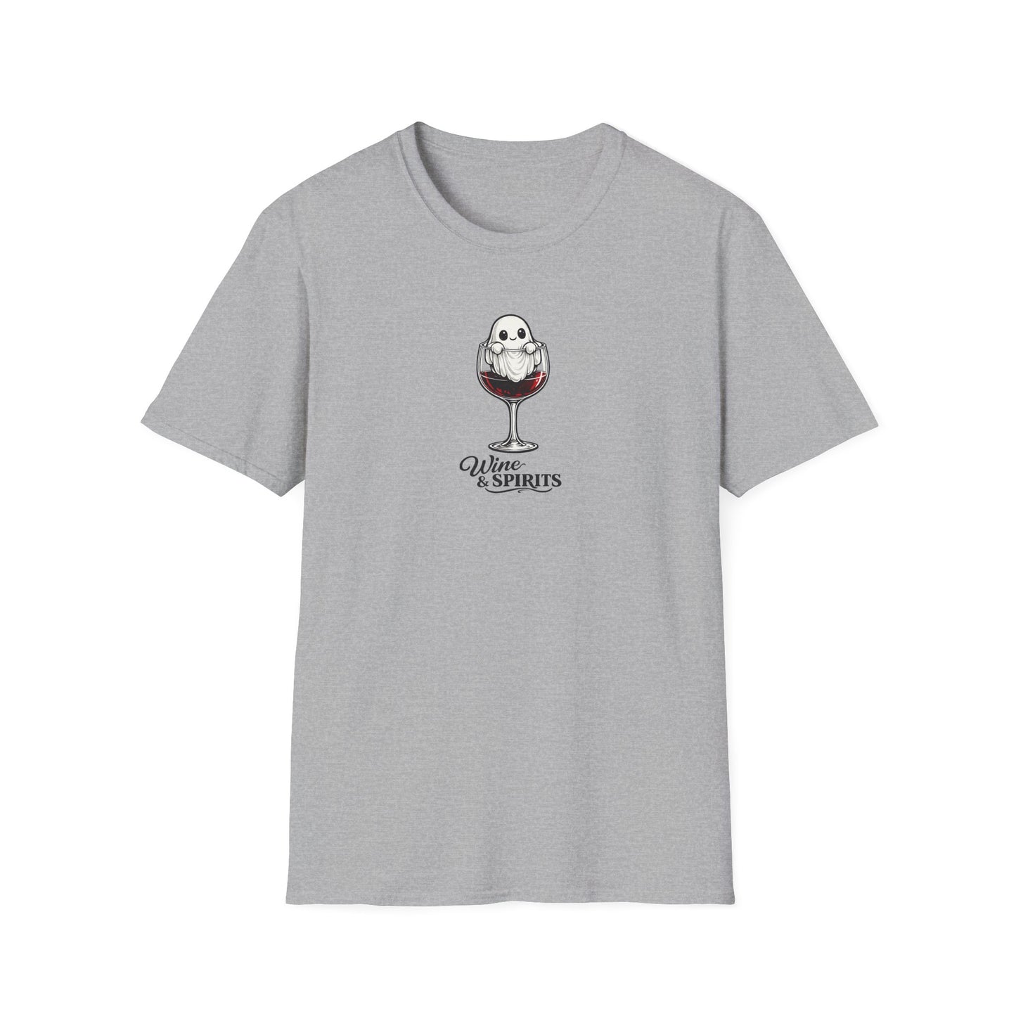 Wine & Spirits Cute Ghost Halloween T-Shirt