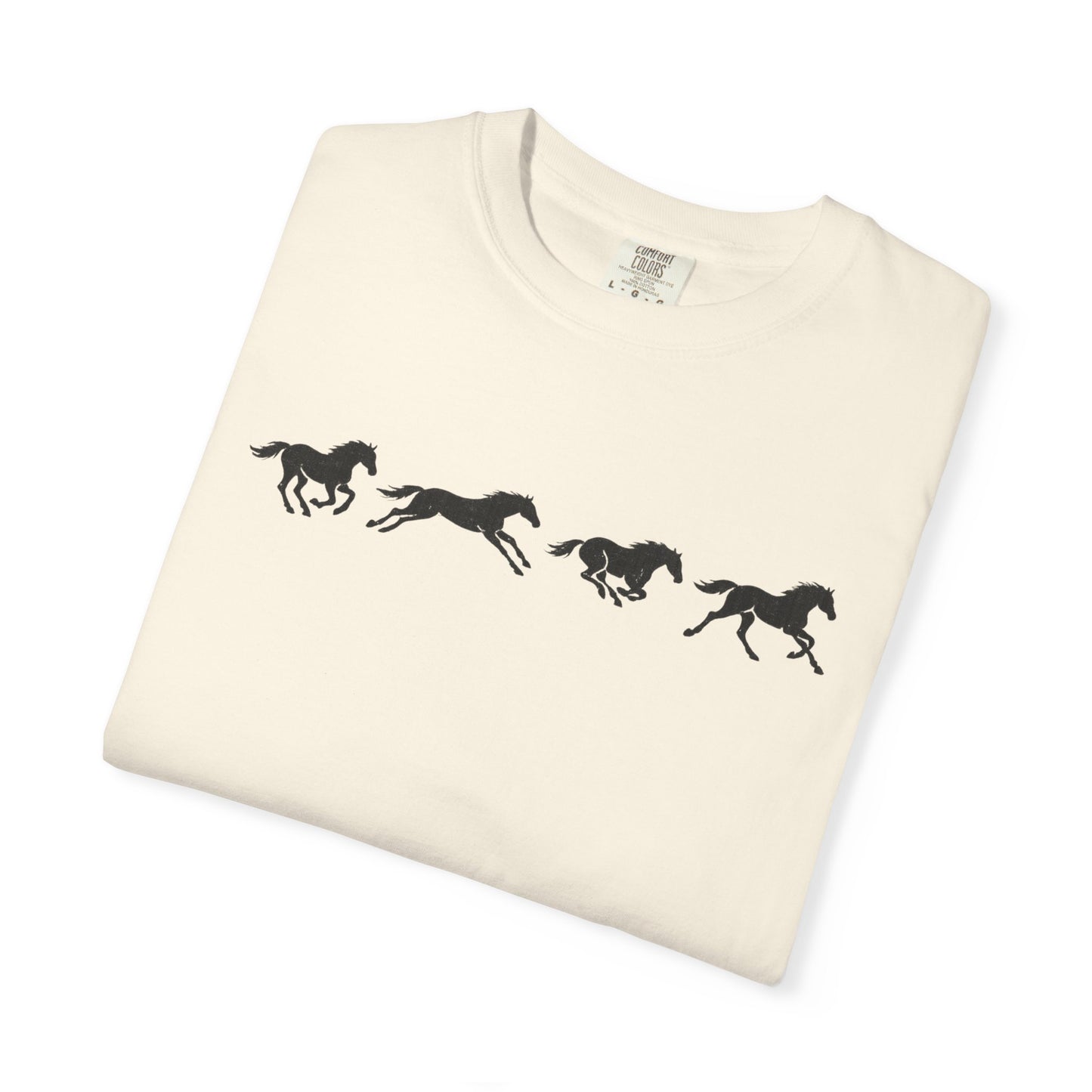Running Horses Vintage Western Graphic Tee