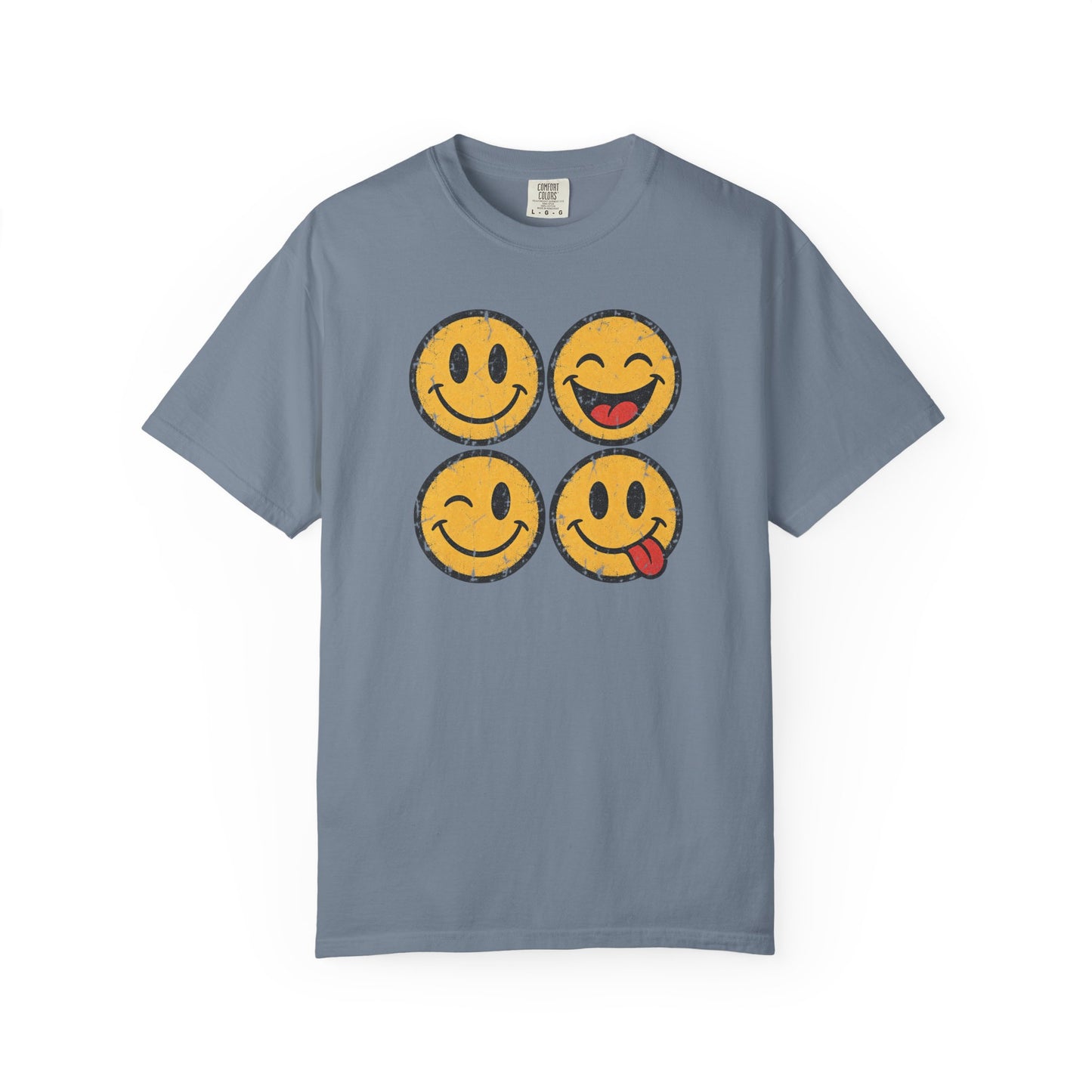 Vintage Happy Faces Graphic Tee