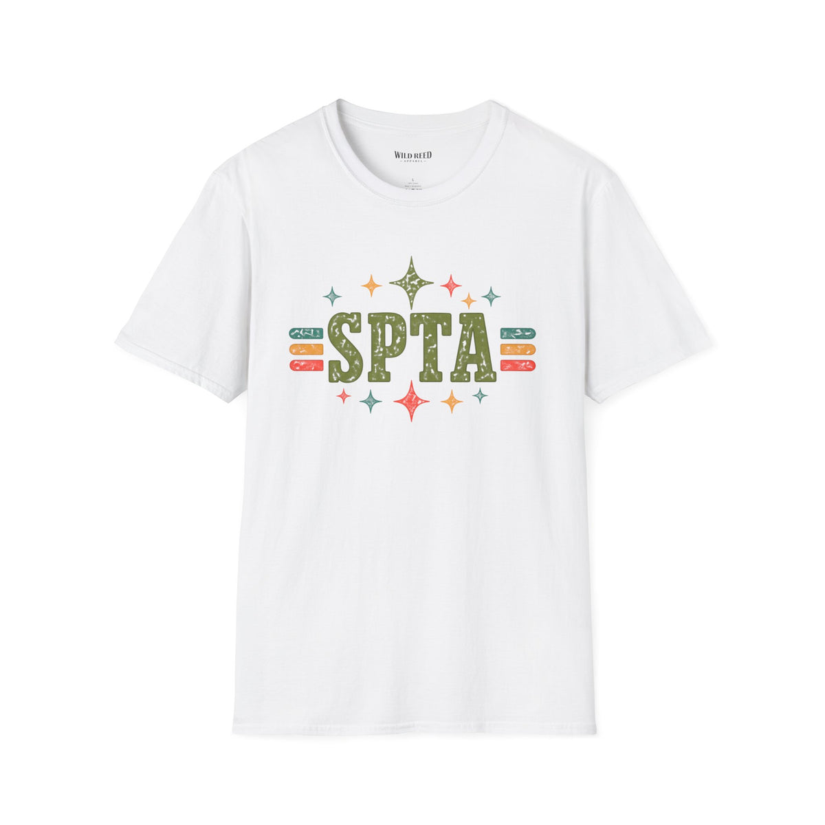 SPTA Retro Collegiate Graphic Tee | School Support Staff Shirt