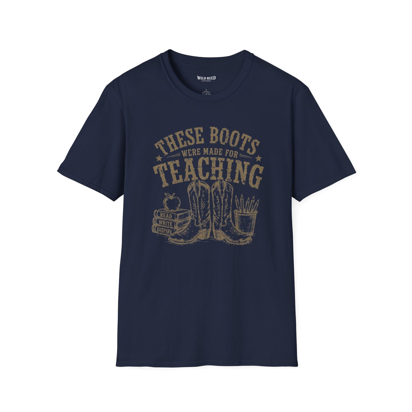 These Boots Were Made for Teaching Shirt | Vintage Western Teacher Tee | Cowgirl Graphic T-Shirt