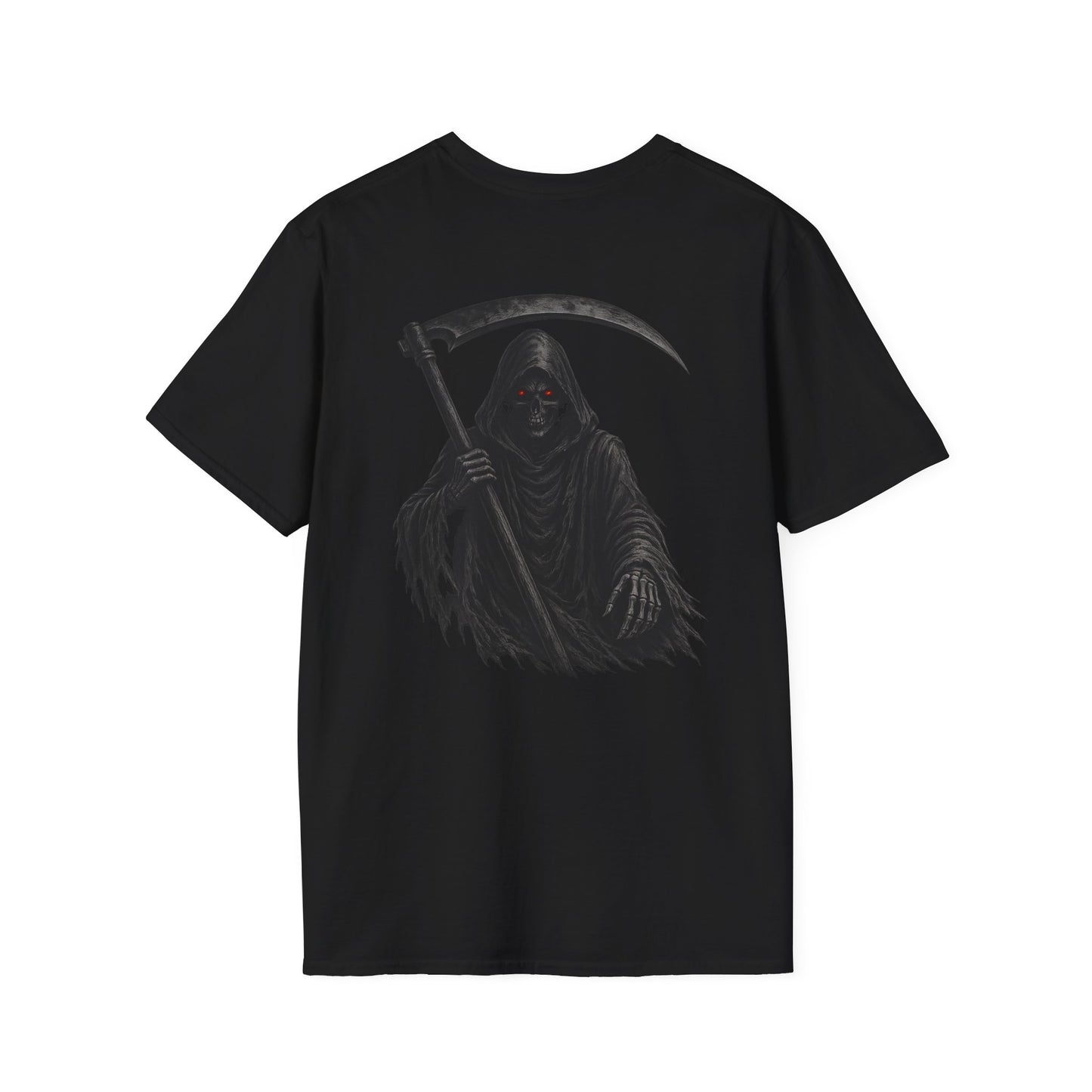 Grim Reaper Two-Sided Design Graphic T-Shirt