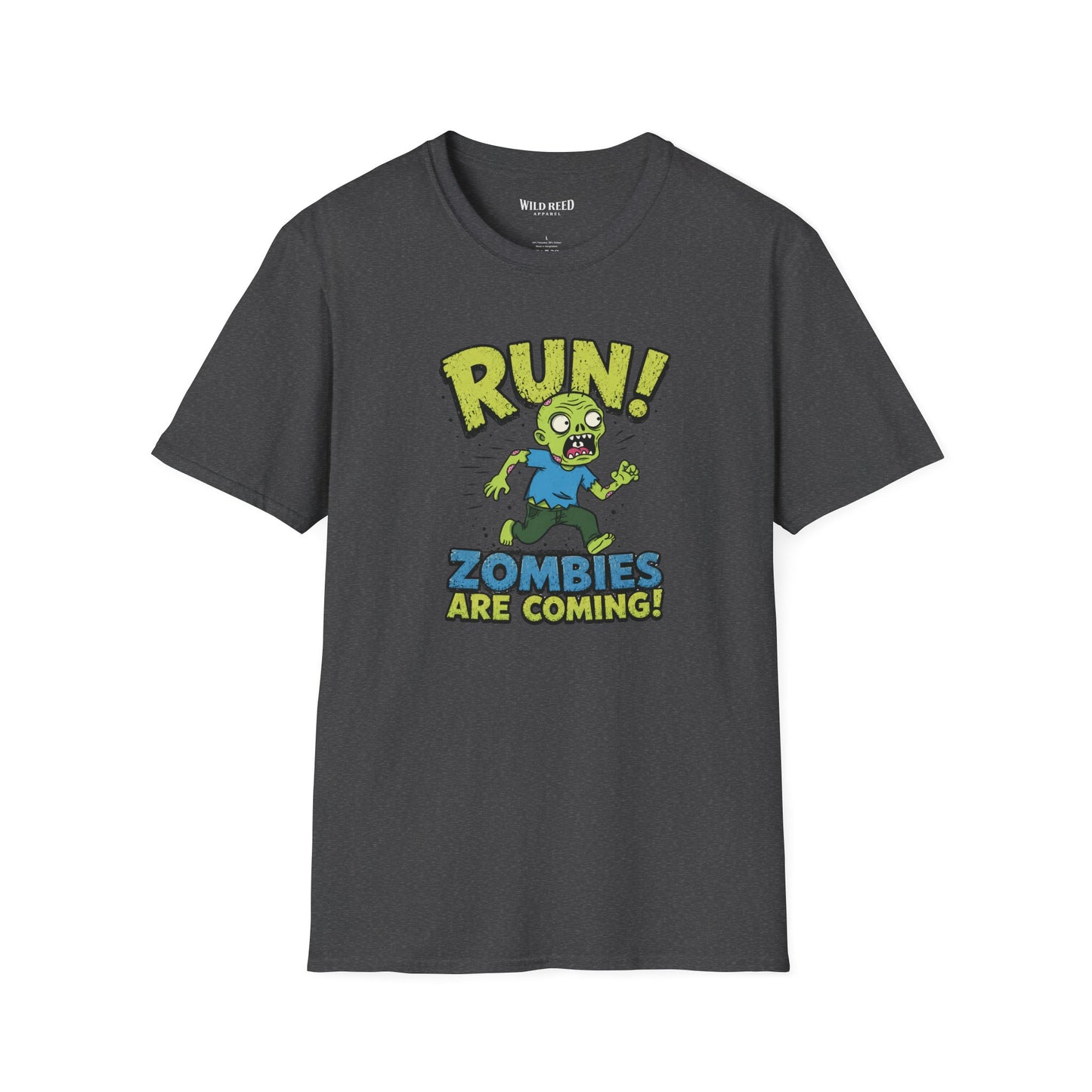 Run! Zombies Are Coming Funny Zombie Graphic Tee