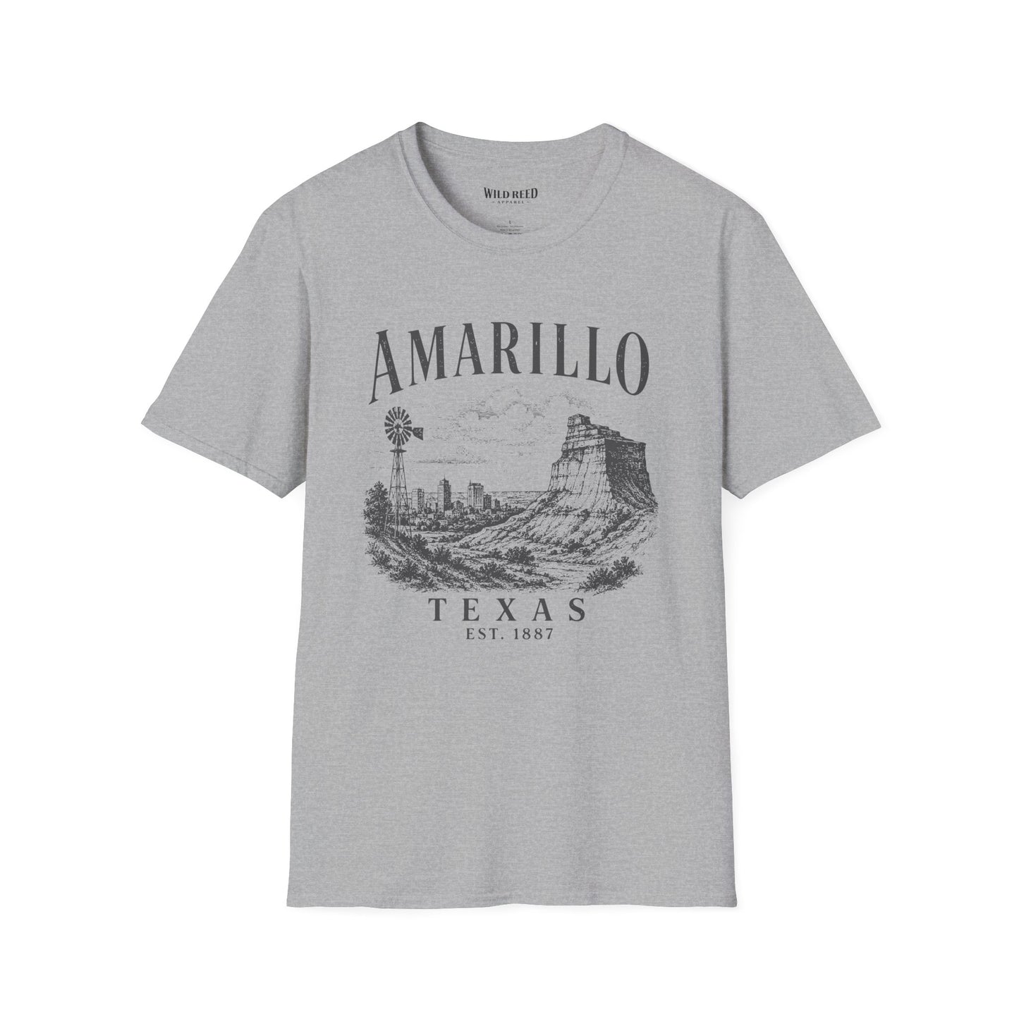 Amarillo Texas Vintage Palo Duro Canyon Graphic T-Shirt | Gildan 64000 Unisex Tee