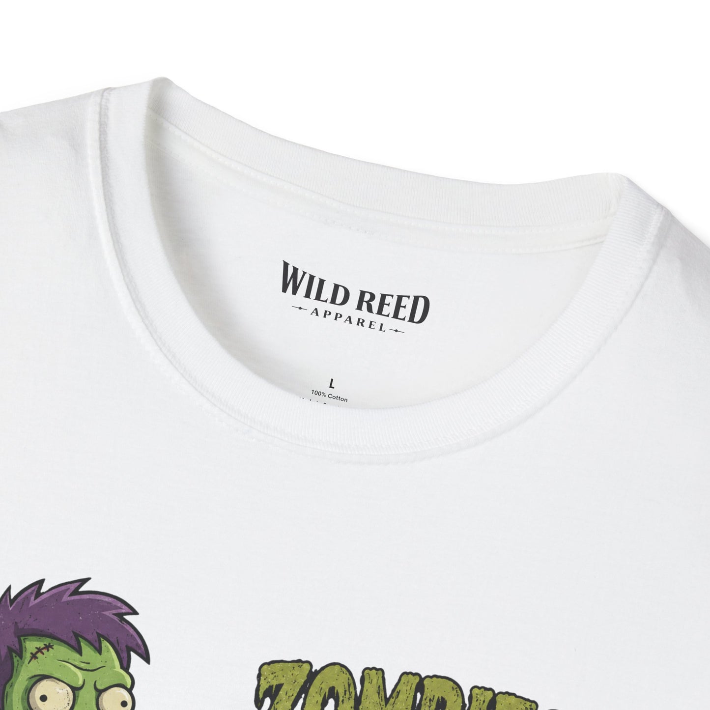 Zombies Eat Brains You’re Safe Funny Zombie Graphic Tee
