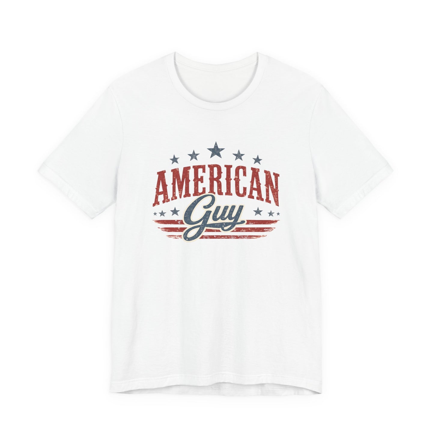 American Guy Graphic Tee • Patriotic Shirt • Vintage Americana T Shirt • Bella Canvas 3001 • 4th of July Shirt • Country Style Men’s Tee