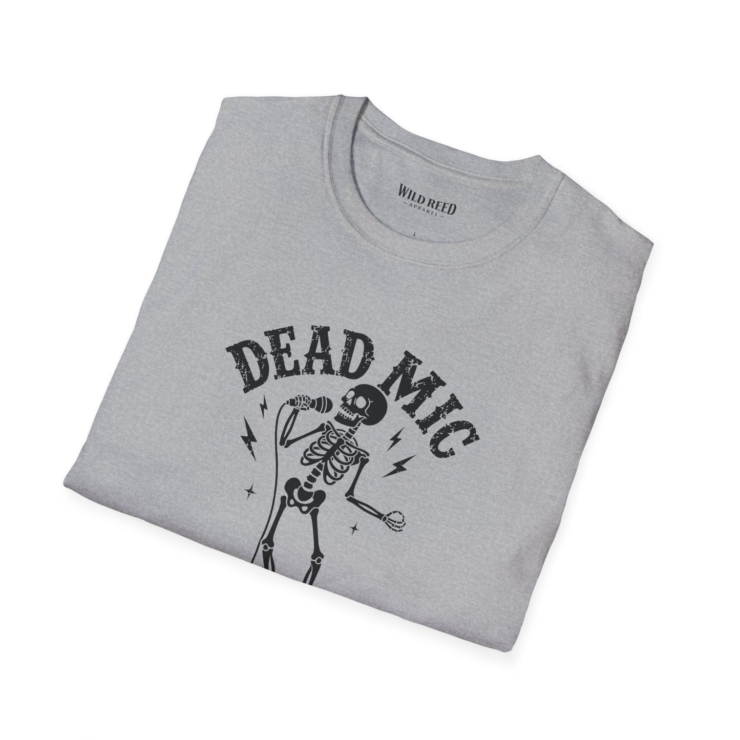 Dead Mic Society Skeleton Halloween T-Shirt