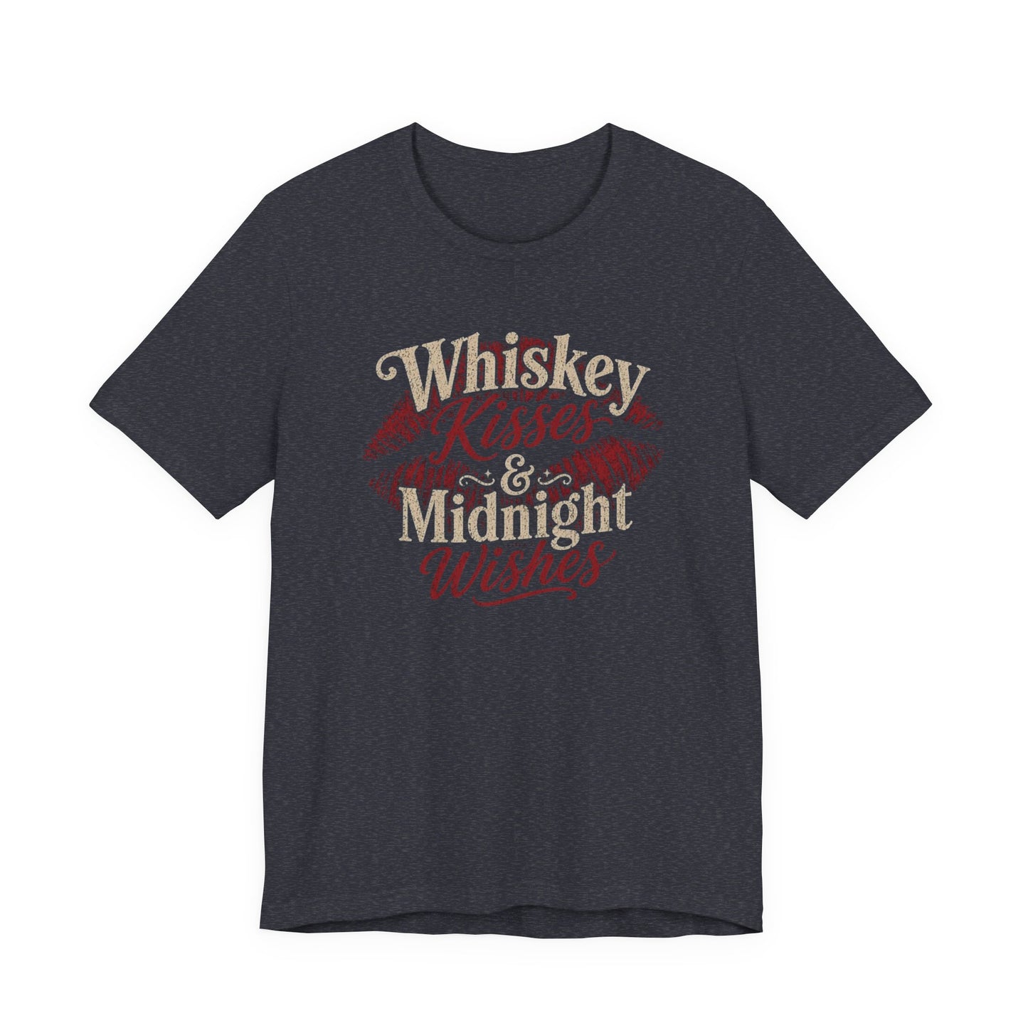 Whiskey Kisses & Midnight Wishes Vintage Graphic Tee